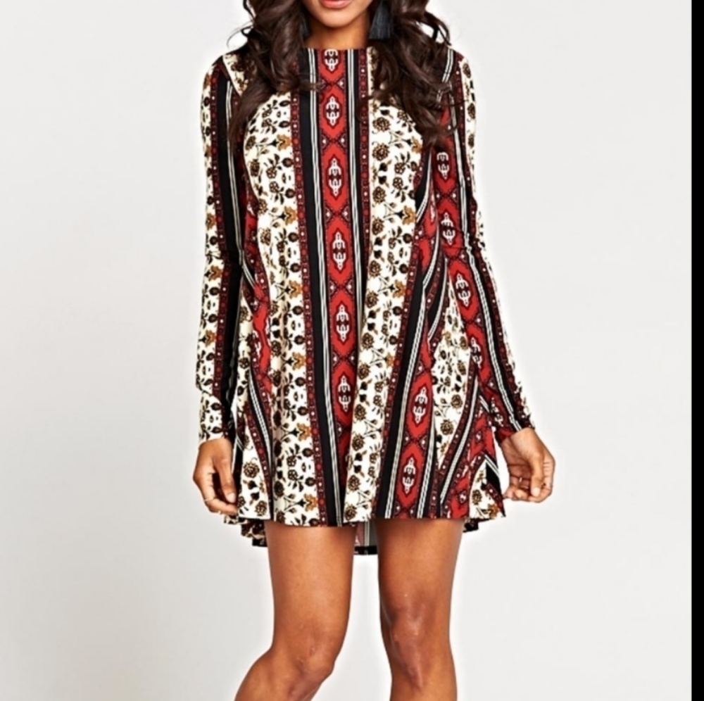 Show Me Your Mumu Tyler Tunic Mini  Dress Size Medium